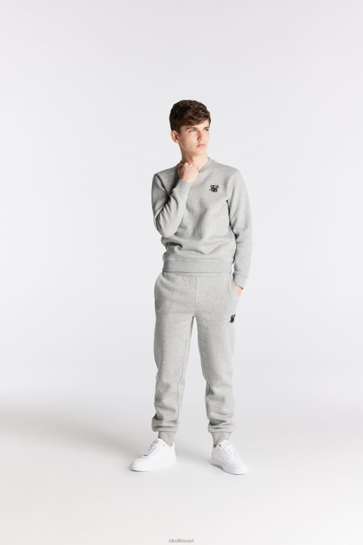 SikSilk בנים סווטשירט גריי marl essentials D2LH2289 לבוש