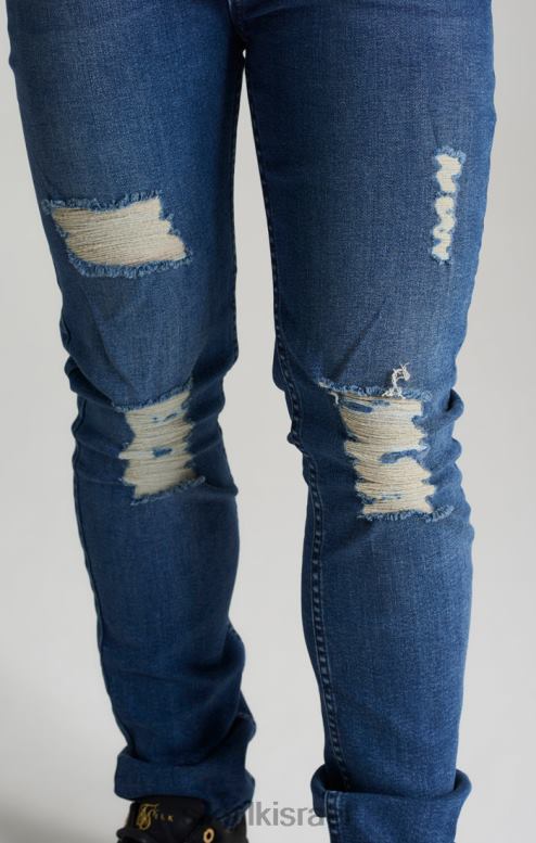 SikSilk בנים ג'ינס דק דנים במצוקה של midstone D2LH2309 לבוש