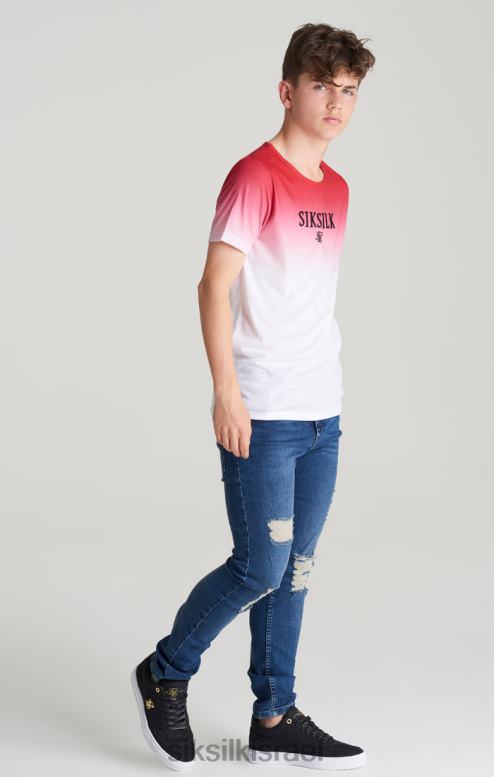 SikSilk בנים ג'ינס דק דנים במצוקה של midstone D2LH2309 לבוש