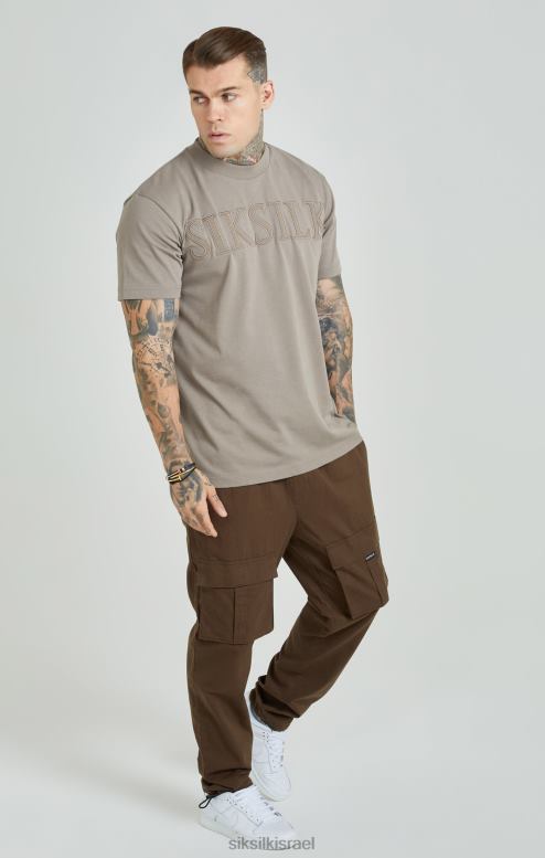 SikSilk גברים מכנסי קרגו חומים ripstop D2LH2514 לבוש