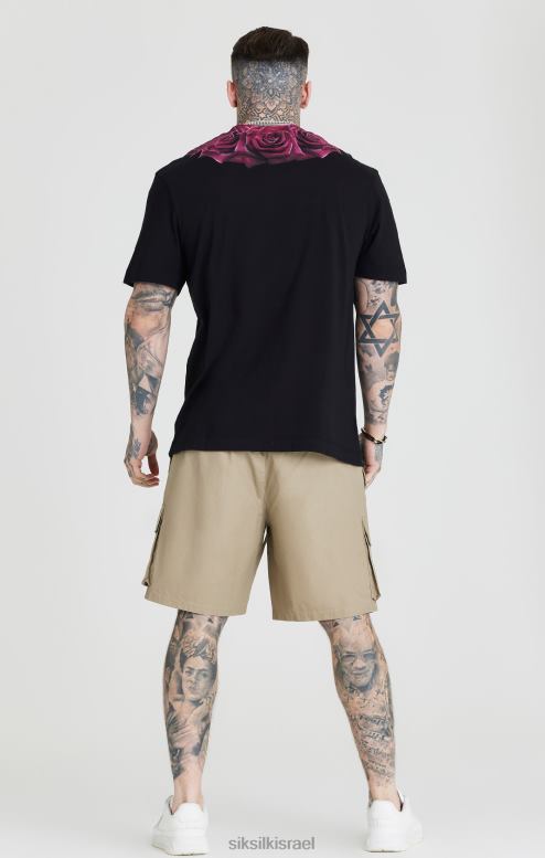 SikSilk גברים בז' ripstop מטען קצר D2LH2578 לבוש