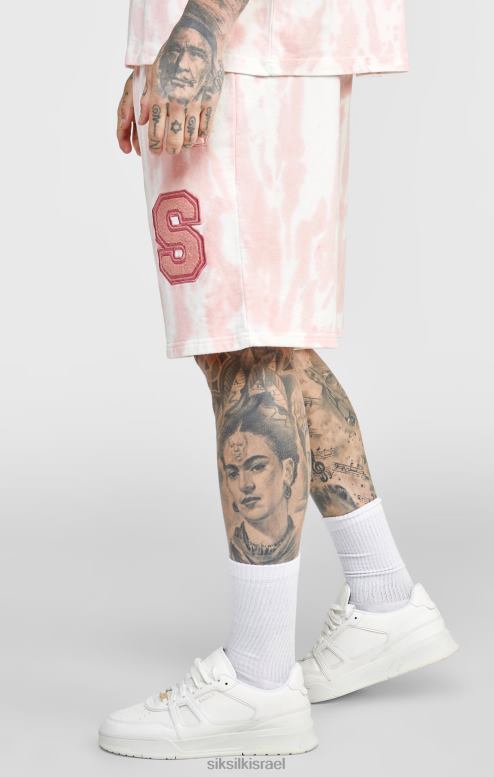 SikSilk גברים ורוד tie dye jogger קצר D2LH2574 לבוש