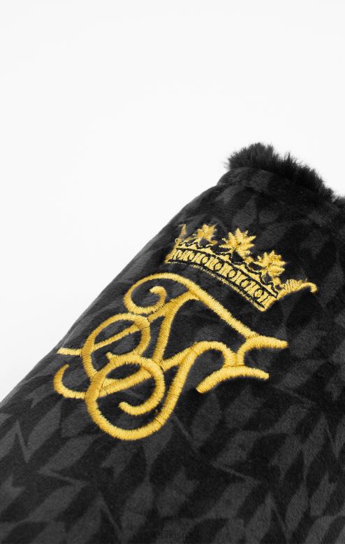 SikSilk x גברים נעלי בית שחורות של מסי D2LH223 הַנעָלָה