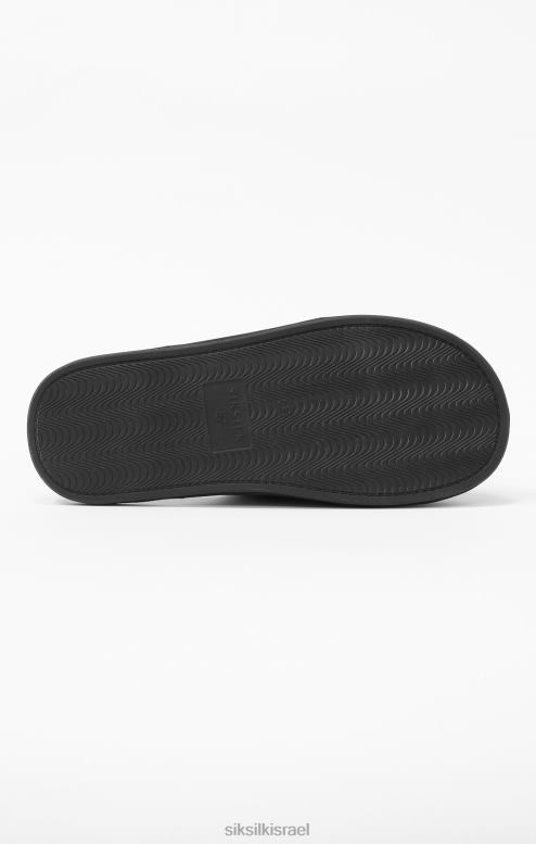 SikSilk x גברים נעלי בית שחורות של מסי D2LH223 הַנעָלָה