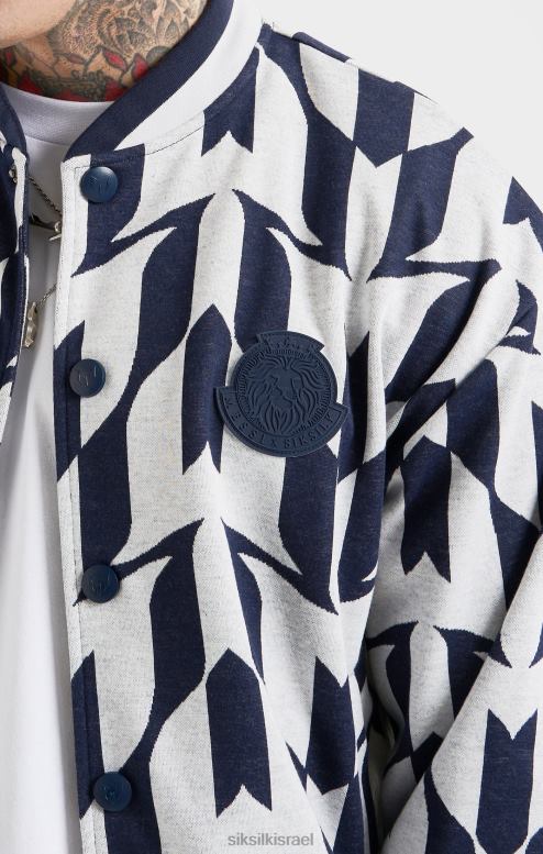 SikSilk x גברים מפציץ מונוגרמה של חיל הים מסי D2LH2498 לבוש