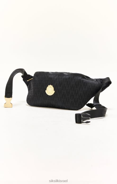 SikSilk x לִשְׁנֵי הַמִינִים מסי שחור בומבאג D2LH2619 תיק