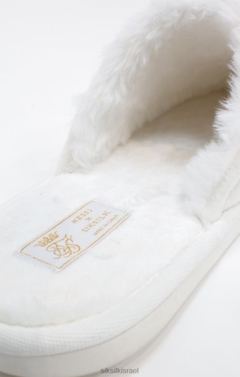 SikSilk x גברים נעלי בית לבנים של מסי D2LH28 הַנעָלָה