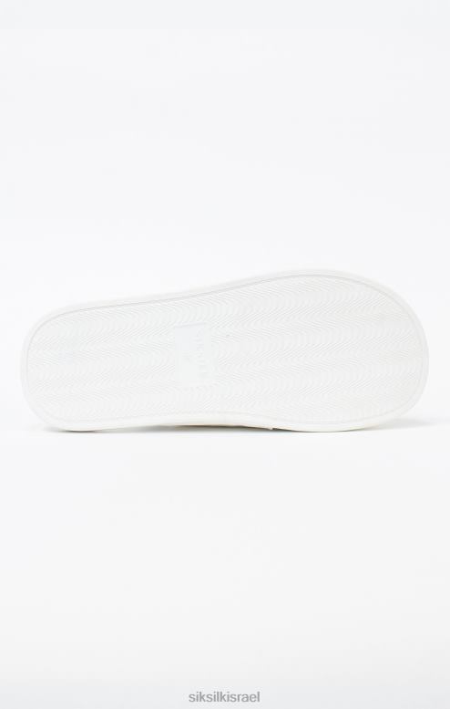SikSilk x גברים נעלי בית לבנים של מסי D2LH28 הַנעָלָה