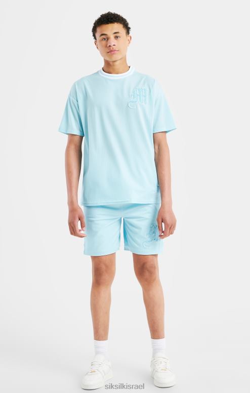 SikSilk x בנים מכנסיים קצרים עם לוגו של Messi - כחול D2LH2313 לבוש