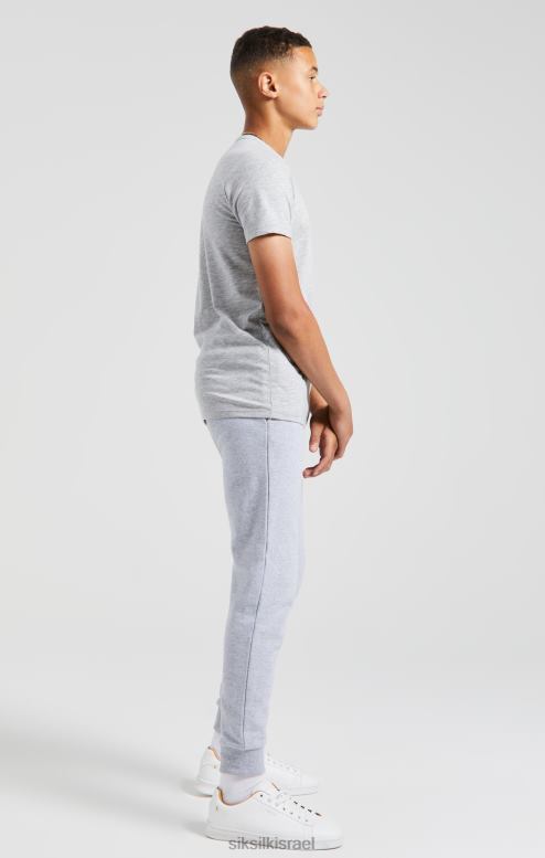 SikSilk x בנים חולצת כושר של messi grey marl D2LH2281 לבוש